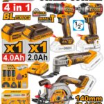 Kit combiné sans fil 4 pièces