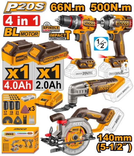 Kit combiné sans fil 4 pièces