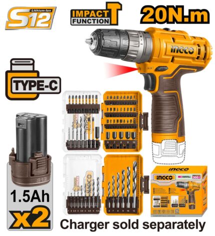 Visseuse à percussion 12V sans fil 2Batt Coniques