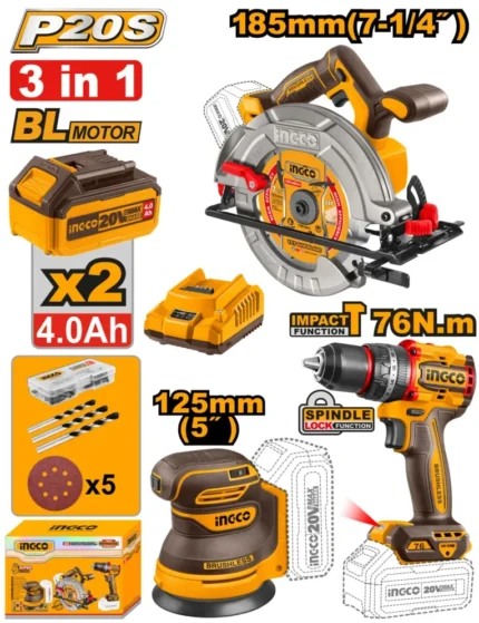 Pack De 3 Machines Ingco