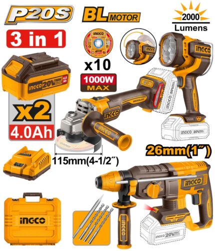 Pack De 3 Machines Ingco