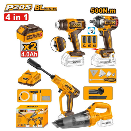 Pack De 4 Machines Ingco