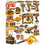 Pack De 9 Machines  Ingco