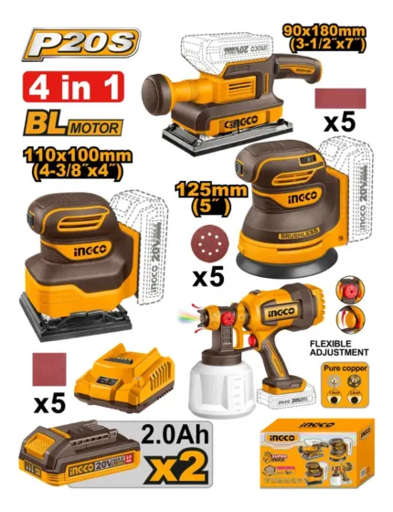 Pack De 5 Machines Ingco