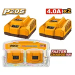 Pack De 2 Chargeur 4.0Ah Ingco