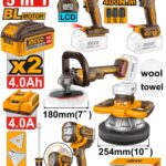 Pack De 5 Machines Sans Fils Ingco