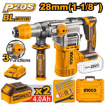 Marteau Perforateur Brushless  20V Sds Plus 28Mm 2Bat 5Ah