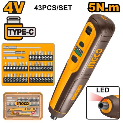 Tournevis sans fil 4V avec 40 Accessoires