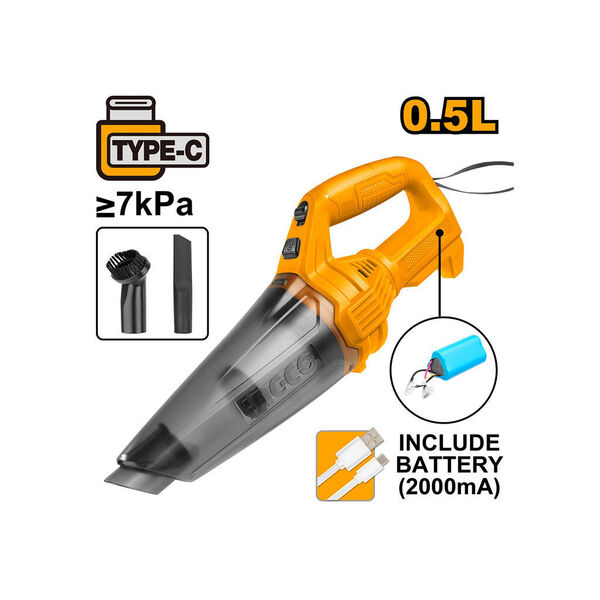 CVLI20126_95 Aspirateur 20V 0.5L + accessoires +Batt + Charg – Image 1