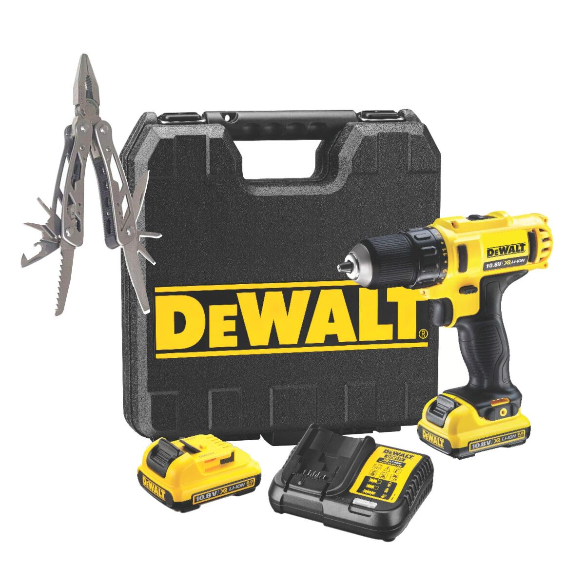 DCD710C2P-ZA Visseuse Perceuse DEWALT 12V XR 1.3Ah + malette – Image 1