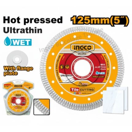 Disque Diamant Ultra Fin (Jante En Maille) 125Mm Ingco