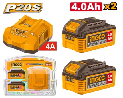 Pack 1 Batterie 20V 4Ah + 1 chargeur rapide SI