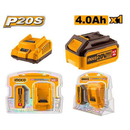 Pack 1 Batterie 20V 4Ah + 1 chargeur rapide SI