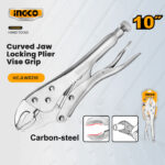 Pince-étau à mâchoire arrondie 255mm Acier de carb – Image 2