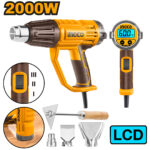 Décapeur thermique 2000W LCD +3buses + 1racleur SI