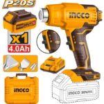 Décapeur thermique  20V+1Batt4Ah+3accessoires