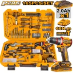 Coffret visseuse 20V + 164 outils/accessoires