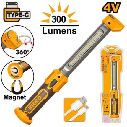 Lampe de travail à Batterie Rechargeable 4V