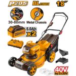 Tondeuse 40v 2 Batteries 5Ah 460mm 60L