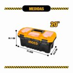 Jeu de 3 boîtes à outils en plastique 14" 17" 20" – Image 4