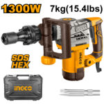 Marteau burineur 7kg 1300W + 2 burins