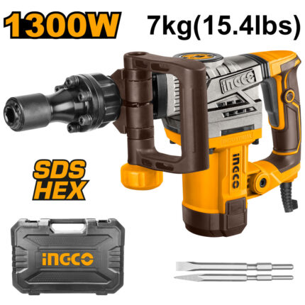 Marteau burineur 7kg 1300W + 2 burins
