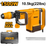 Marteau burineur 10kg 1500W + 2 burins