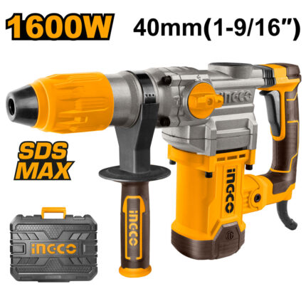 Marteau perforateur SDS Max 1600W 40mm + 2 forêts +