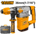 Marteau perforateur SDS Plus 1800W 36mm avec variateur de vitesse + 5 access