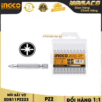 Set De 10 Embouts Pz2 50Mm