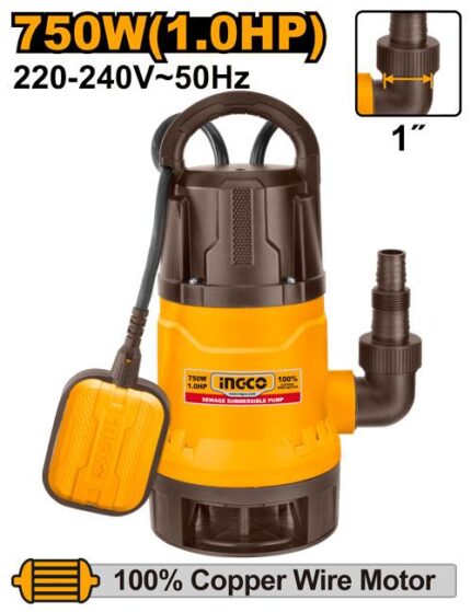Pompe submersible 750W 1HP
