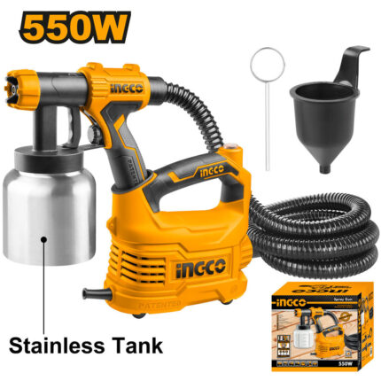 Pistolet à peinture 500W bac en aluminium