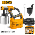 Pistolet à peinture 550W bac en plastique