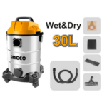 Aspirateur professionnel 1300W 30L