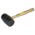 MAILLET MANCHE BOIS TETE EN CAOUTCHOUC Ø60MM – Image 2